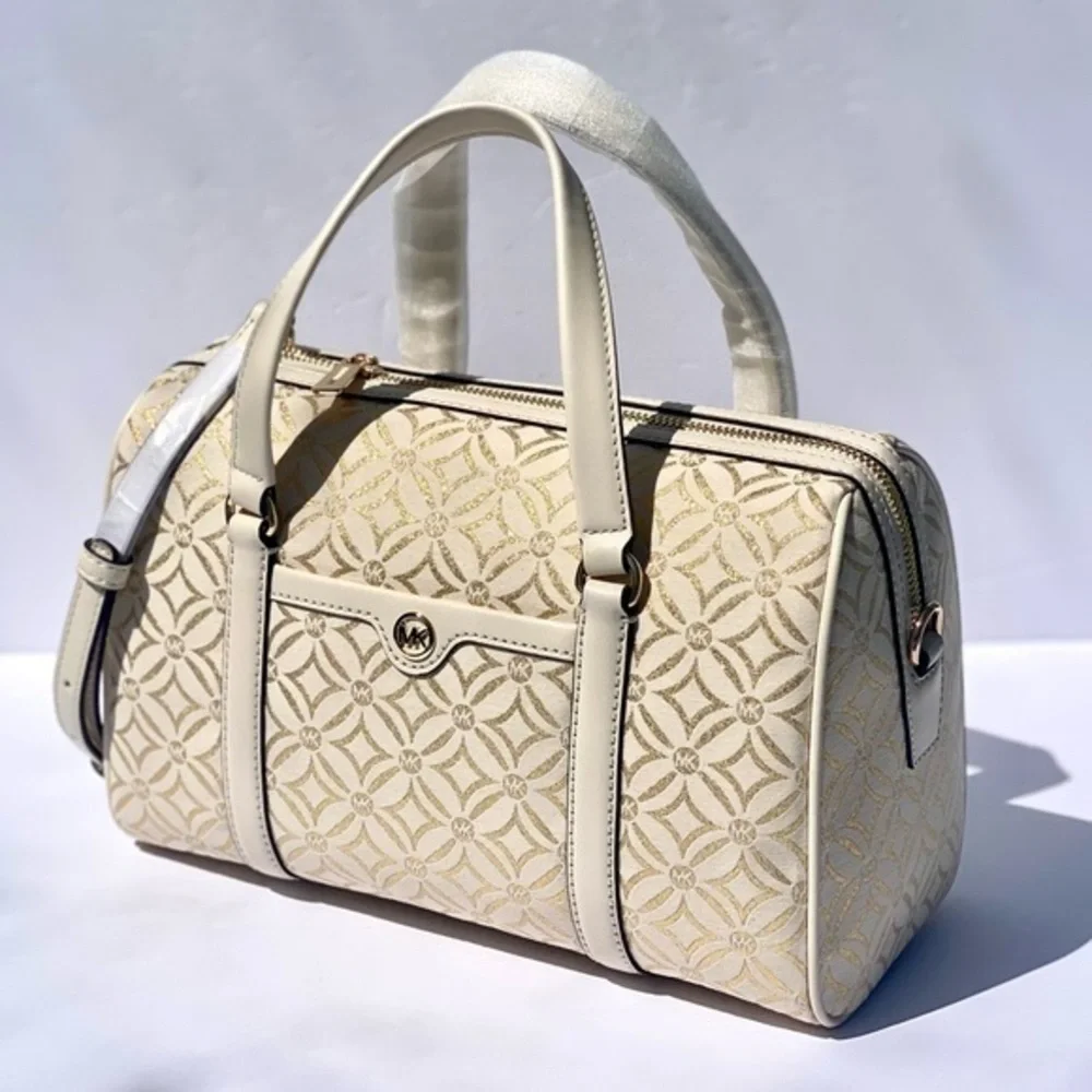 MICHAEL KORS JST TRAVEL MEDIUM DUFFLE SATCHEL SHOULDER CROSSBODY BAG MK
